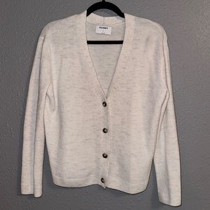 Soft & cozy white V-neck cardigan sweater old navy